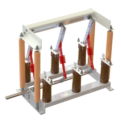Sistema de aterramento frontal Sarel para manutenção segura em subestações de média tensão com cubículo metálico ou alvenaria