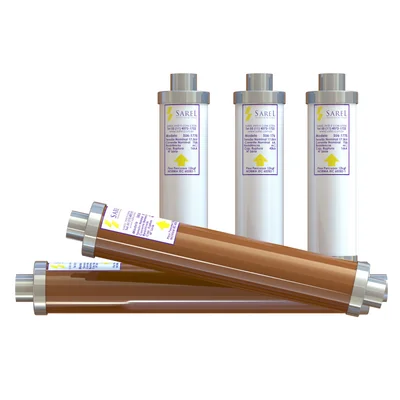 Fusíveis HH limitadores de corrente Sarel para proteção de transformadores e banco de capacitores de média tensão — conformidade IEC 60282-1